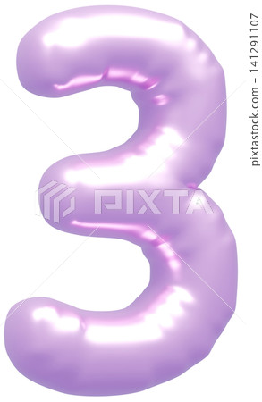 3D image_balloon_3_purple 3D image_balloon_3_purple 141291107