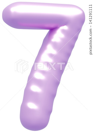 3D image_balloon_7_purple 3D image_balloon_7_purple 141291111