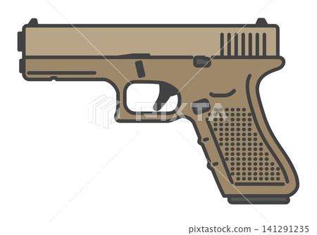 Modern polymer frame pistol in flat dark earth color Modern polymer frame pistol in flat dark earth color 141291235