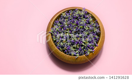 Aromatic Dried Lavender Buds Bowl Aromatic Dried Lavender Buds Bowl 141291628