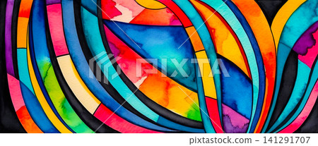 Bright abstract background with colorful pattern Bright abstract background with colorful pattern 141291707
