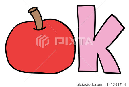 Hand written OK letters with red tomato for font, typography, text, message, workloads, office workers, weekdays, decoration, card, sticker, campaign badge, words, fridge magnet, mood, feeling, fruit Hand written OK letters with red tomato for font, typography, text, message, workloads, office workers, weekdays, decoration, card, sticker, campaign badge, words, fridge magnet, mood, feeling, fruit 141291744