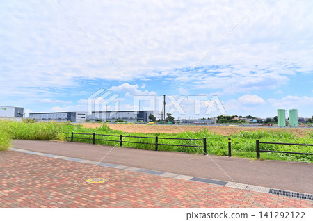埼玉縣白岡市的風景(從新井神田/下田公園眺望) 埼玉縣白岡市的風景(從新井神田/下田公園眺望) 141292122
