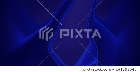 Abstract Dark Blue Neon Gradient Background 141292545