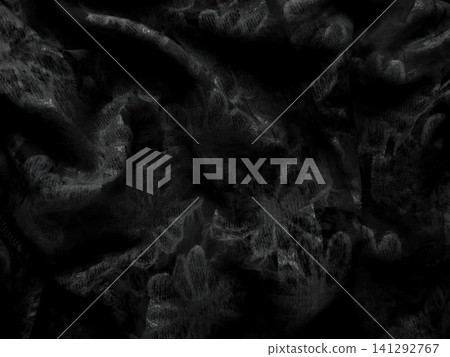 black lace fabric folds create textured abstract pattern in dark moody gothic aesthetic style background black lace fabric folds create textured abstract pattern in dark moody gothic aesthetic style background 141292767