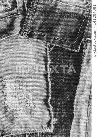 Grey Denim Material Textile Jeans Fabric Background Structure Backdrop Vintage Gray Grey Denim Material Textile Jeans Fabric Background Structure Backdrop Vintage Gray 141294391