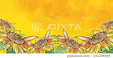 Sunflower background material Sunflower background material 141294495