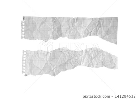 Ripped white checkered paper banners template pack for graphic design Ripped white checkered paper banners template pack for graphic design 141294532