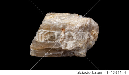Macro Texture of Raw Moonstone Gemstone on Black Background Macro Texture of Raw Moonstone Gemstone on Black Background 141294544