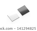 Blank black and white square fridge magnet mockup png, transparent background, 3d rendering. Empty attached icon for reminder mock up cut out. Clear lode magnets collection travel souvenir template. 141294825