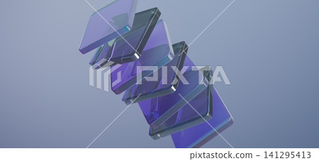 Floating Transparent Glass Panels Abstract Modern Luxury Geometric 3D Background with Purple Gradient Lighting Floating Transparent Glass Panels Abstract Modern Luxury Geometric 3D Background with Purple Gradient Lighting 141295413