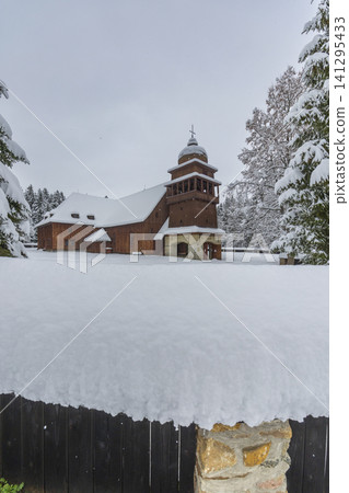 Svaty Kriz Articular Church in winter snow Svaty Kriz Articular Church in winter snow 141295433