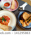 Stylish hotel lunch abroad 141295863