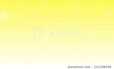 Sparkling gradient background frame, yellow, landscape orientation, 16:9 aspect ratio. 141296046