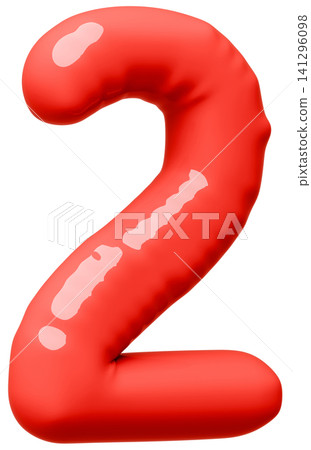 3D image_balloon_2_red 3D image_balloon_2_red 141296098