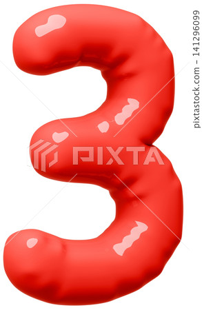 3D image_balloon_3_red 3D image_balloon_3_red 141296099