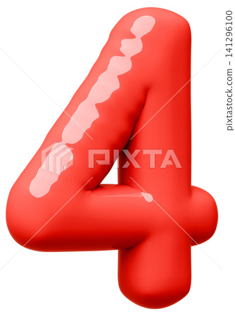 3D image_balloon_4_red 3D image_balloon_4_red 141296100