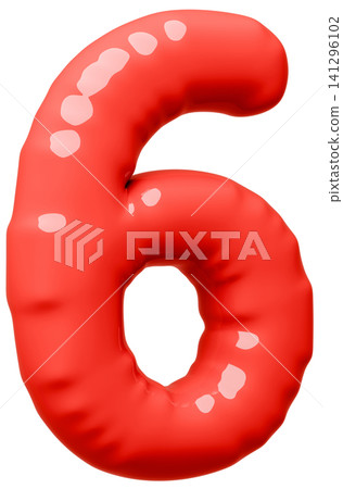3D image_balloon_6_red 3D image_balloon_6_red 141296102