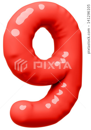3D image_balloon_9_red 3D image_balloon_9_red 141296105