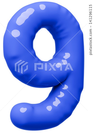 3D image_balloon_9_blue 3D image_balloon_9_blue 141296115