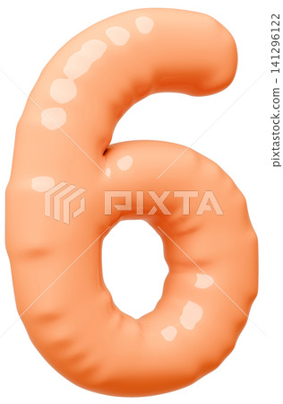 3D image_balloon_6_orange 3D image_balloon_6_orange 141296122