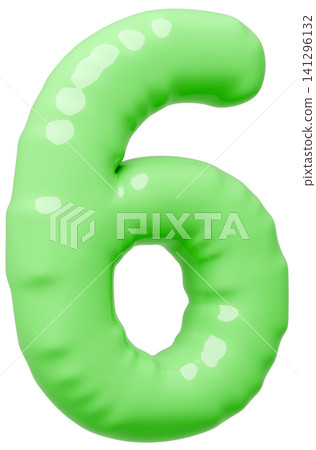 3D image_balloon_6_green 3D image_balloon_6_green 141296132