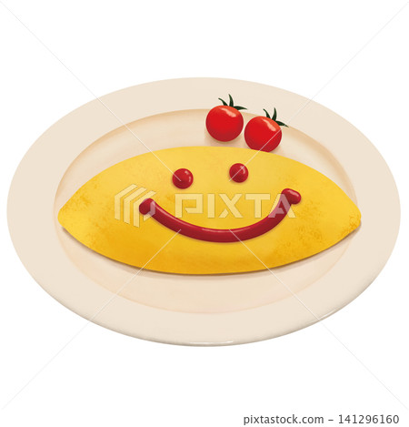 用番茄醬畫了個笑臉的煎蛋飯 141296160