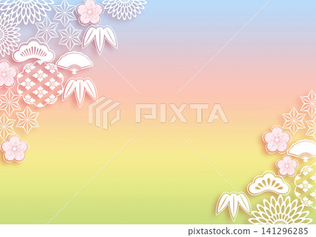 Japanese pattern background Japanese pattern background 141296285