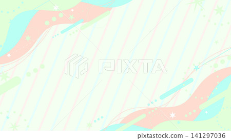可愛的孟菲斯條紋和流星背景壁紙邊框 可愛的孟菲斯條紋和流星背景壁紙邊框 141297036