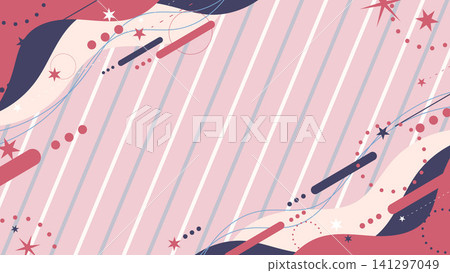 Cute Memphis striped and shooting star background wallpaper Cute Memphis striped and shooting star background wallpaper 141297049