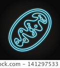 Mitochondria neon icon 141297533