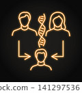 Heredity neon icon 141297536