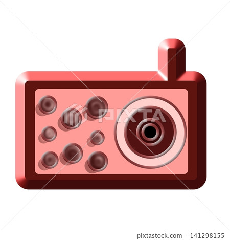 Retro Digital Camera Icon Vector Illustration 141298155