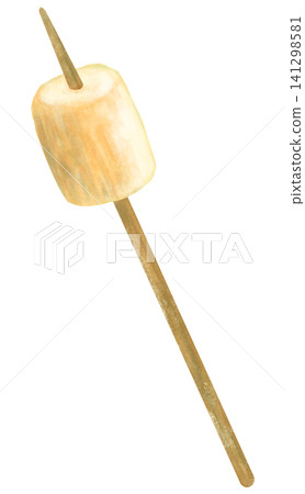 A simple illustration of roasted marshmallows. A simple illustration of roasted marshmallows. 141298581