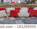Water Filled Construction Barriers 141299345