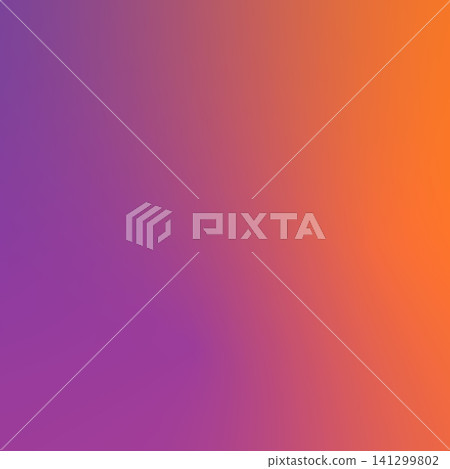 Smooth colorful multi color gradient background transitioning through soft shades of violet, magenta, and bright orange for modern wallpaper texture. Smooth colorful multi color gradient background transitioning through soft shades of violet, magenta, and bright orange for modern wallpaper texture. 141299802