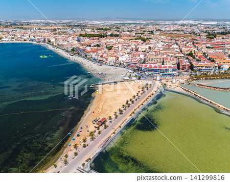 Aerial view of coast, Spain Aerial view of coast, Spain 141299816