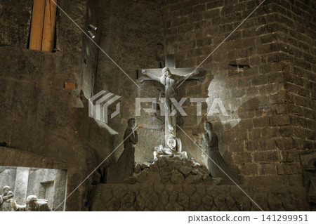 Wieliczka, Ma opolskie, Poland 19.06.2026: The Wieliczka Salt Mine, excavated from the 13th century 141299951