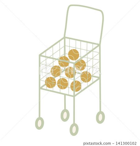 Tennis balls filling utility cart for sport training Tennis balls filling utility cart for sport training 141300102