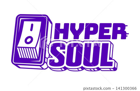 Purple Y2K streetwear hyper soul icon or emblem. Streetwear text retro icon, clothing typography Y2K isolated vector print. Brand graphic vintage emblem or apparel futuristic funky label element Purple Y2K streetwear hyper soul icon or emblem. Streetwear text retro icon, clothing typography Y2K isolated vector print. Brand graphic vintage emblem or apparel futuristic funky label element 141300366