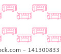 Cute bus seamless pattern, pink 141300833