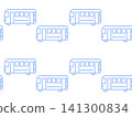 Cute bus seamless pattern, light blue 141300834