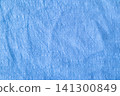 Blue textured fabric background with subtle wrinkles and soft linen look for design projects 141300849