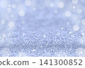 Silver glitter background with bokeh sparkle for festive holiday and winter celebration design 141300852