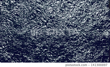 dramatic crumpled aluminum foil macro texture with intricate metallic folds sharp reflections and abstract silver creases dramatic crumpled aluminum foil macro texture with intricate metallic folds sharp reflections and abstract silver creases 141300897