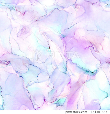 Seamless pastel lilac and mint alcohol ink marble pattern, soft fluid texture Seamless pastel lilac and mint alcohol ink marble pattern, soft fluid texture 141301354