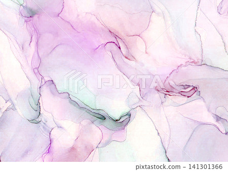 Abstract alcohol ink liquid luxury pastel colors contemporary background 141301366