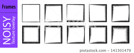 Grain frame noise, brush airbrush for square vector gradient. Abstract background sand and dotted white paint edge pattern in black. Dust film with shadow gradation Dotwork, liquid granular elements Grain frame noise, brush airbrush for square vector gradient. Abstract background sand and dotted white paint edge pattern in black. Dust film with shadow gradation Dotwork, liquid granular elements 141301479