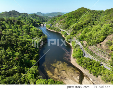 Okawa Dam, Sanuki City, Kagawa Prefecture Okawa Dam, Sanuki City, Kagawa Prefecture 141301656