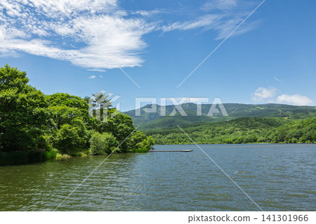 Summer at Lake Baraki and Mount Azumaya, Tsumagoi Village, Gunma Prefecture Summer at Lake Baraki and Mount Azumaya, Tsumagoi Village, Gunma Prefecture 141301966